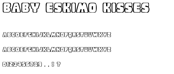 Baby Eskimo Kisses font
